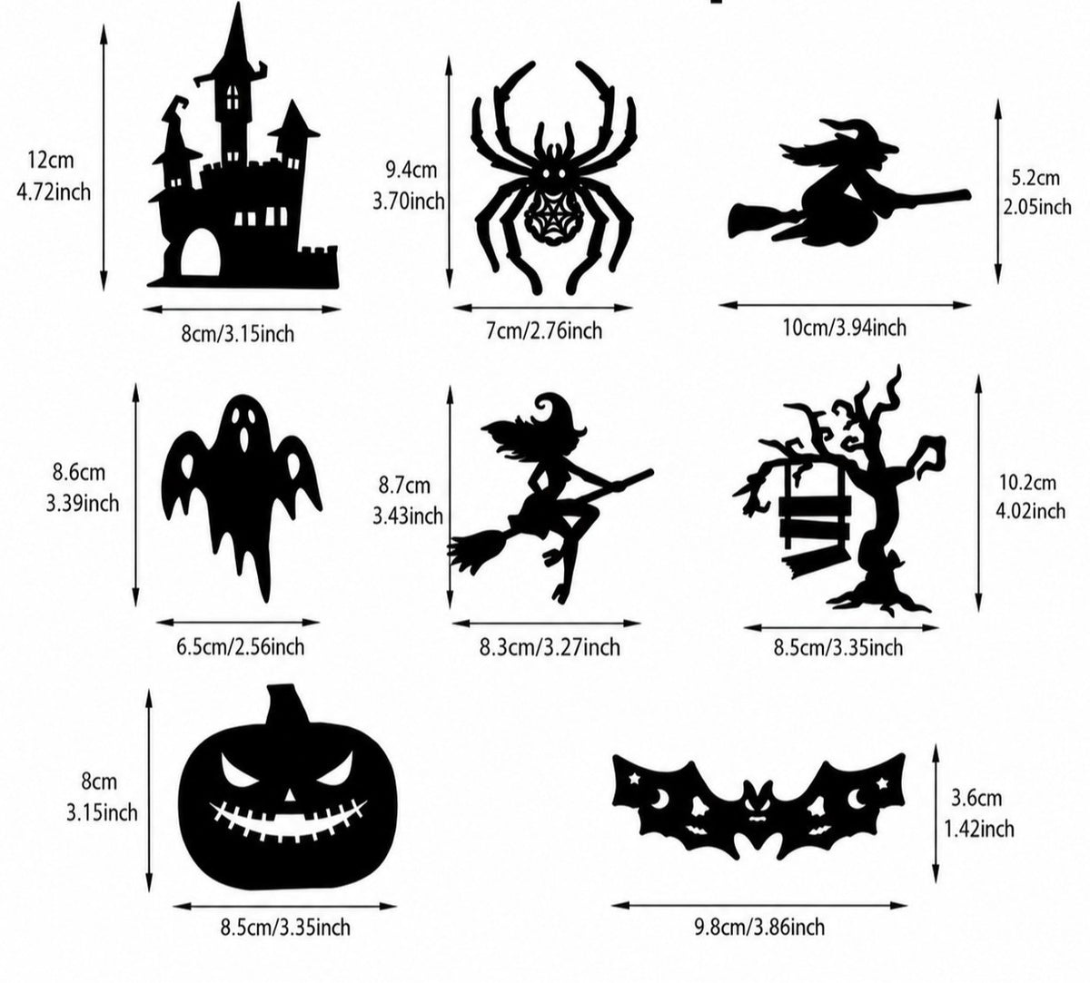 🦇Hollow Bat Night Light——Halloween Decorations Wall Stickers 3D Pumpkin Stickers