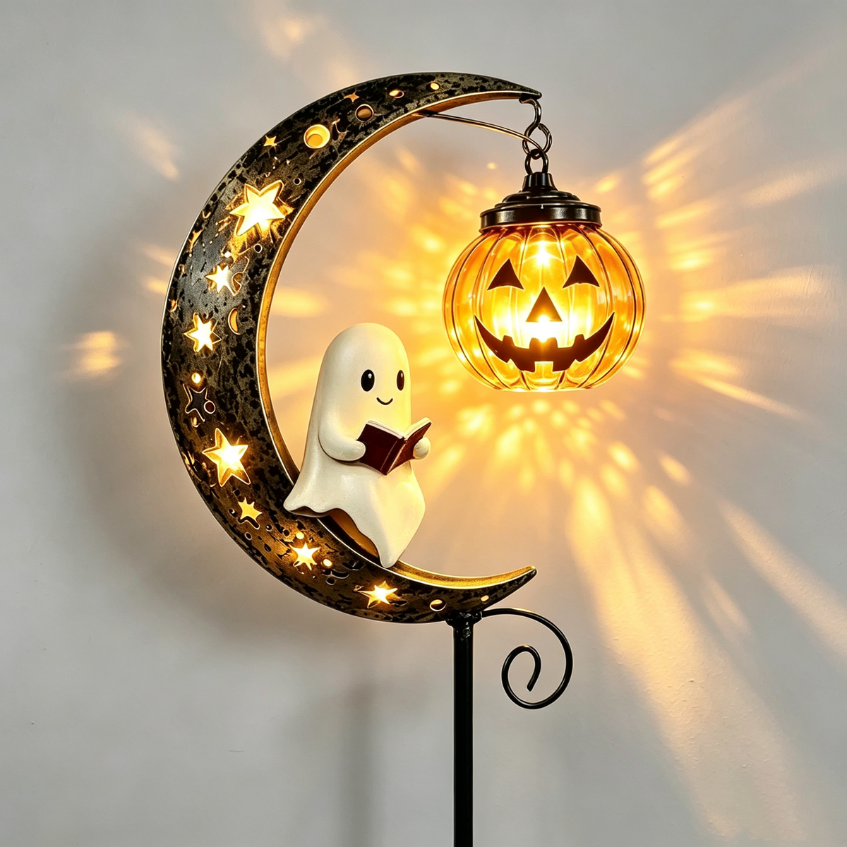 ๐ Halloween Early Bird Sale ๐ฅ | 49% OFF Pumpkin Moon Garden Stake Light