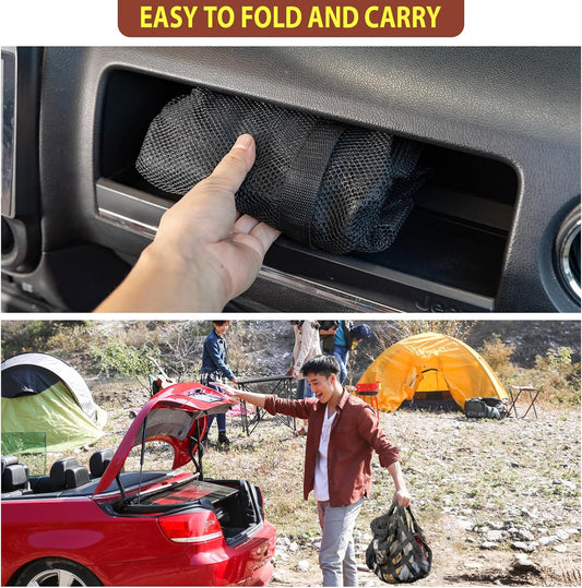 Car Ceiling Cargo Net Pocket for Long Road Trips!