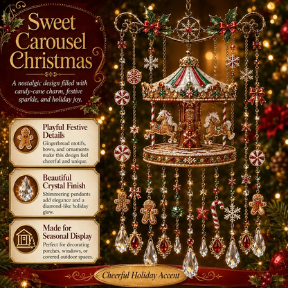 🎄 Limited-Time 49% OFF – Christmas Wind Chime with Crystal Drops🔔