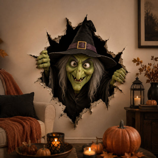🔥Halloween Break-In 3D Wall Decals
