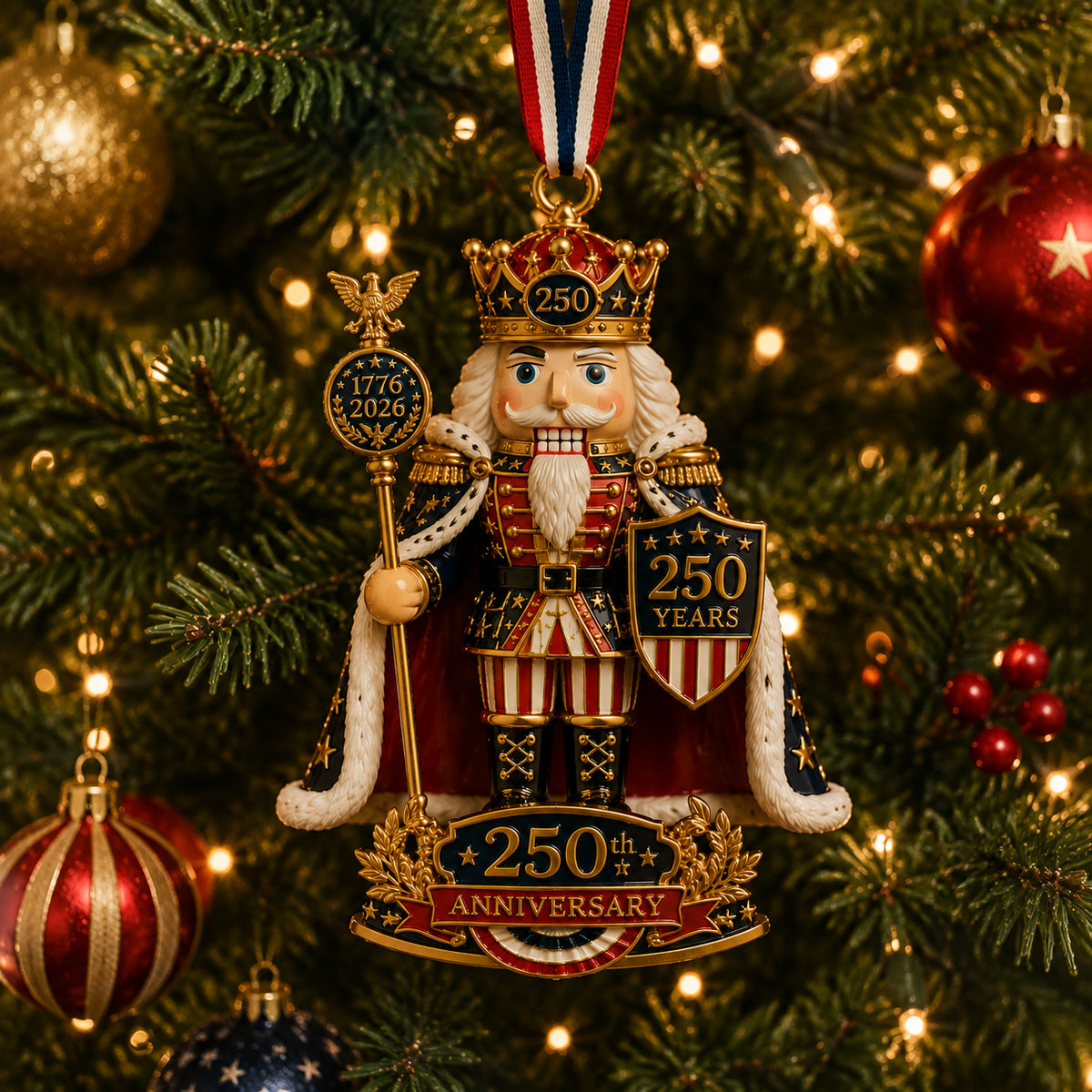 🔥Nutcracker-themed Christmas tree ornament