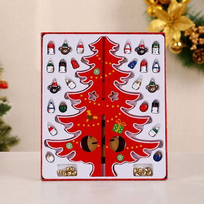 🎄 DIY Wooden Christmas Tree Ornament Set