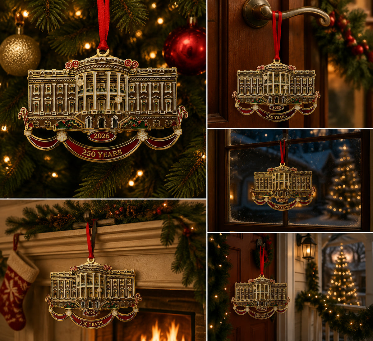 🔥White House Christmas tree ornaments