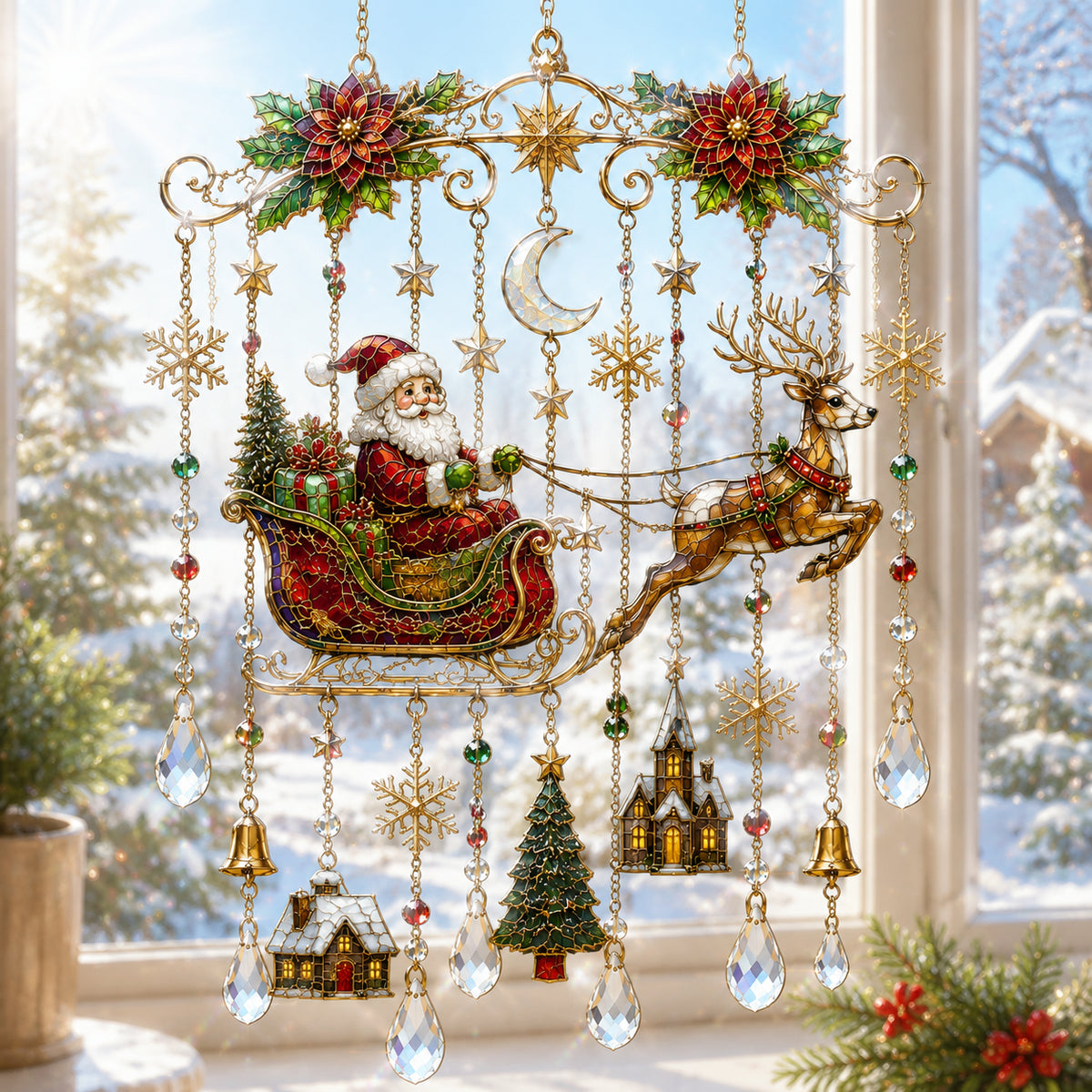 ⏰LIMITED TIME 49% OFF!🔥🔥Last 30pcs🔥 -High-quality handmade Christmas window decorations