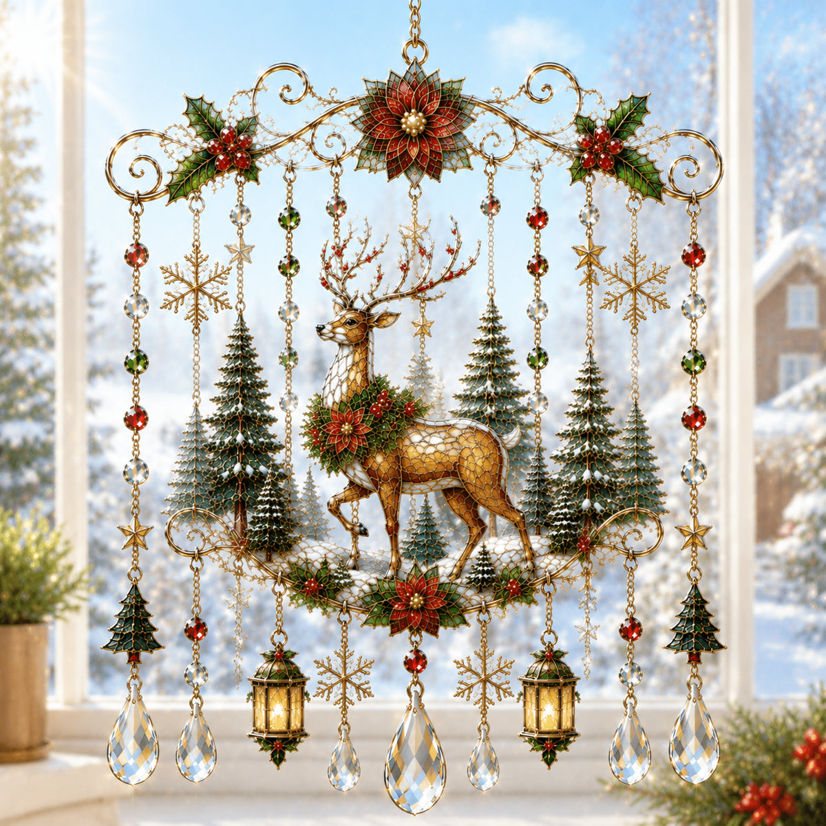 ⏰LIMITED TIME 49% OFF!🔥🔥Last 30pcs🔥 -High-quality handmade Christmas window decorations