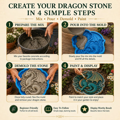 💥 LAST DAY 49% OFF - ✨Create Your Own Garden Art - Reusable Mold for Stepping Stones