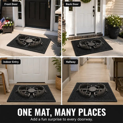 😂 Gotcha! 3D Bear Trap Illusion Doormat – Funny Prank Entry Mat