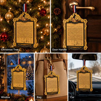 🇺🇸 Declaration of Liberty 250th Anniversary Decoration – Patriotic Christmas Keepsake Ornament & Historic Home Décor