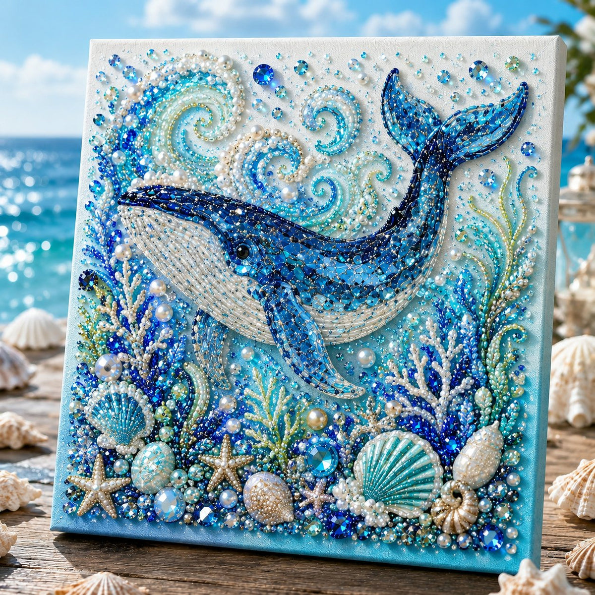 🔥 Last Day 49% OFF - 🌊✨ Ocean Theme Pearl Art DIY Kit – Relaxing DIY Craft to Create Stunning Coastal Artwork (📦Buy 2 Free Shipping)