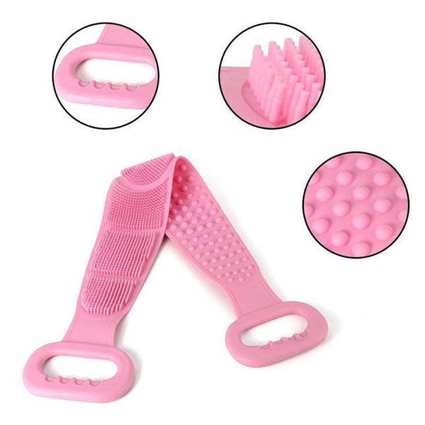 🛁Limited-Time 50% OFF💦Silicone Bath Brush Double-Sided Exfoliating Back Scrubber