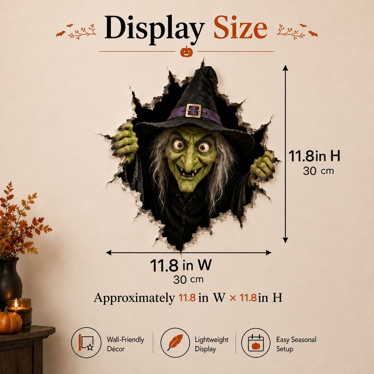 🔥Halloween Break-In 3D Wall Decals