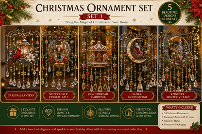 🎄 Limited-Time 49% OFF – Christmas Wind Chime with Crystal Drops🔔