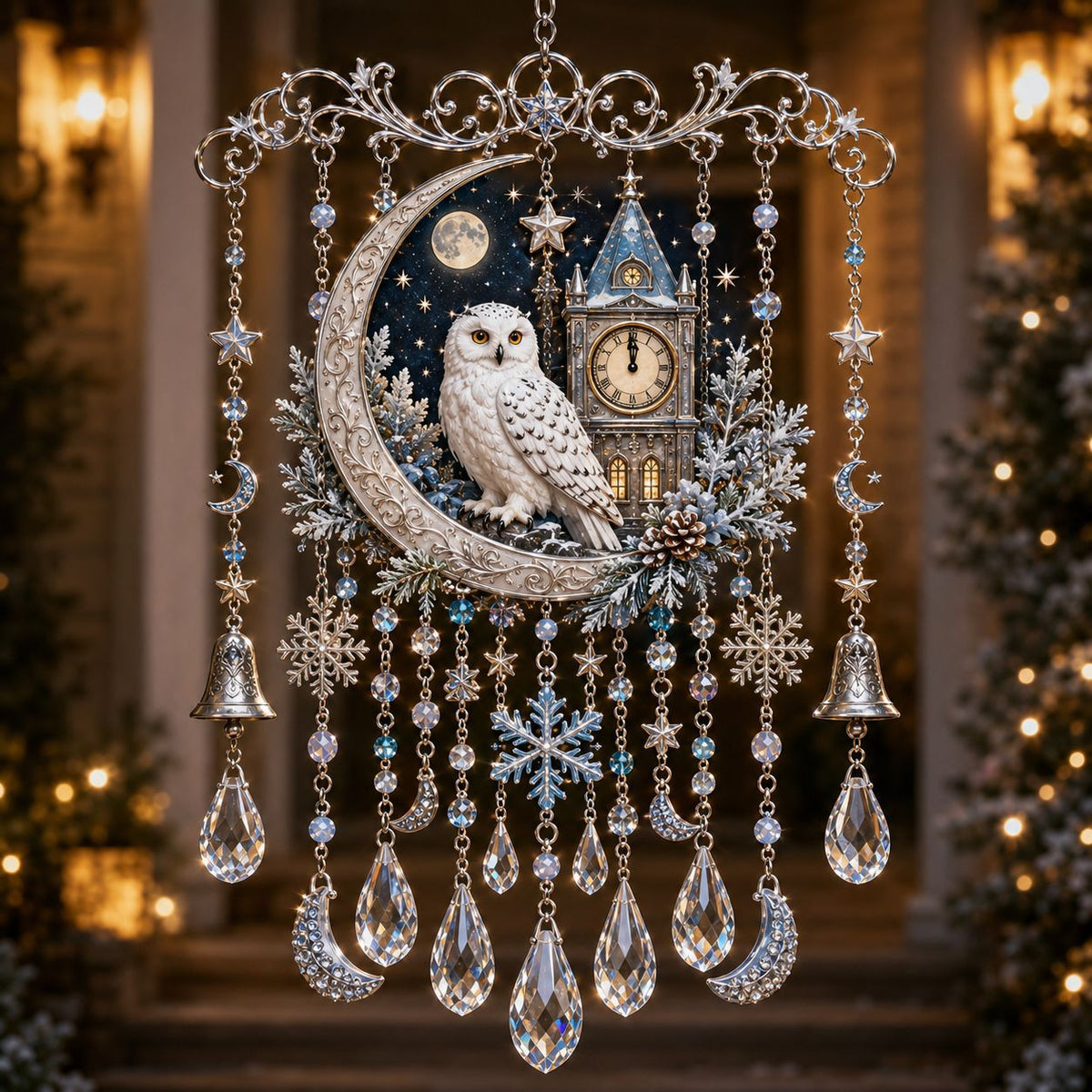 🎄 Limited-Time 49% OFF – Christmas Wind Chime with Crystal Drops🔔