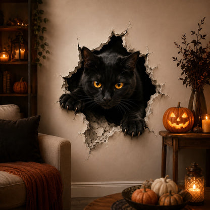 🔥Halloween Break-In 3D Wall Decals