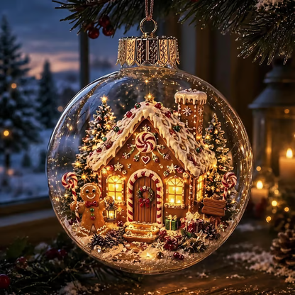 🔥LAST DAY 50% OFF - 🎄Glowing Christmas Diorama Ornament – A Tiny Winter World in Your Hands