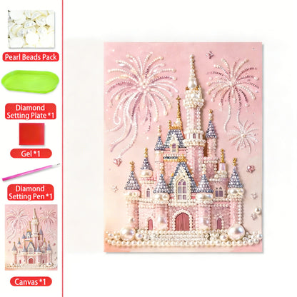 🎁Hot Sale 50% OFF🔥🏰✨DIY Beaded Art Kit - Castle Pearl Painting