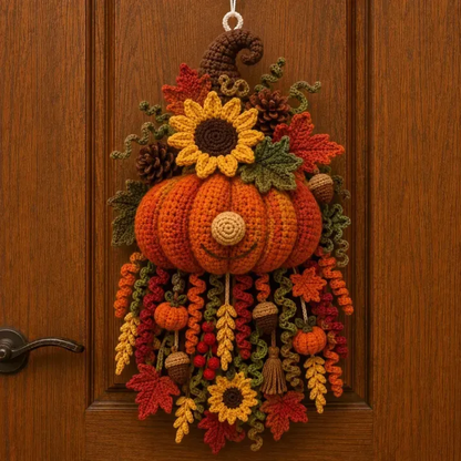 🔥LAST DAY 50% OFF - 🧶 DIY Seasonal 3D Crochet Door Hanger Kit Collection | Coordinated Yarn, Filling, Accessories & Step-by-Step Instructions Included 💕