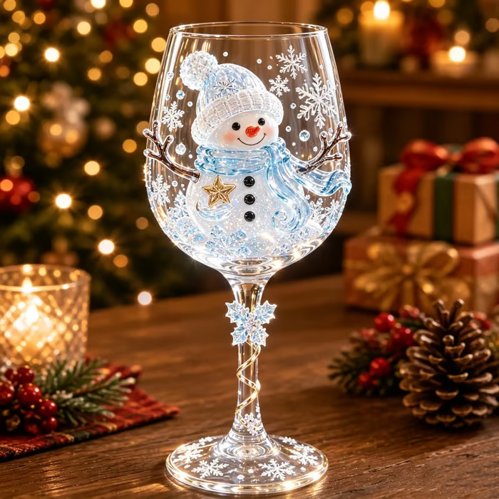 💥 LAST DAY 49% OFF🎁Christmas 3D Glass Cup Collection Gift Box Set✨