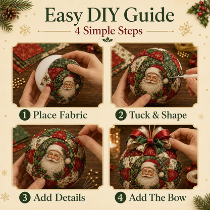 🎄 Christmas Classics Patchwork Ornament DIY Kit