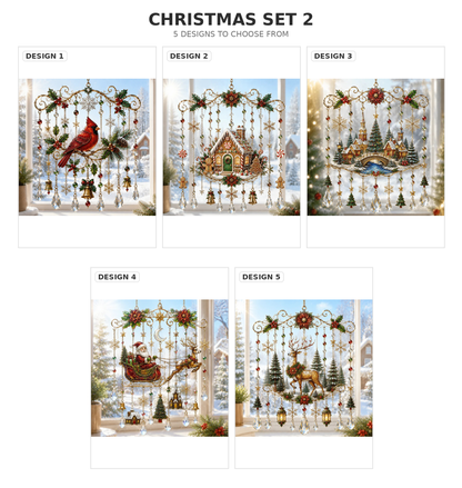🎄 Limited-Time 49% OFF – Christmas Wind Chime with Crystal Drops🔔