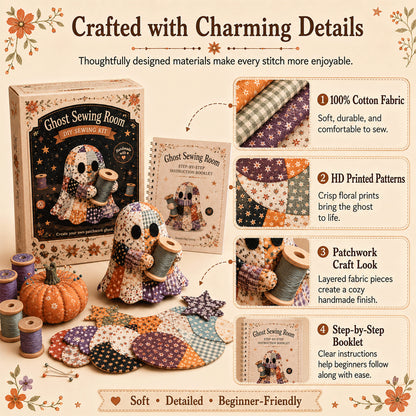 🔥40% Off Last Day - 👻 Little Ghost’s Cozy Halloween DIY Patchwork Kit