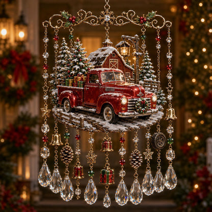🎄 Limited-Time 49% OFF – Christmas Wind Chime with Crystal Drops🔔