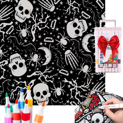 ✨Last Day 49% OFF🎨DIY Coloring Blanket with Markers🎁Perfect Gift For Family & Friends