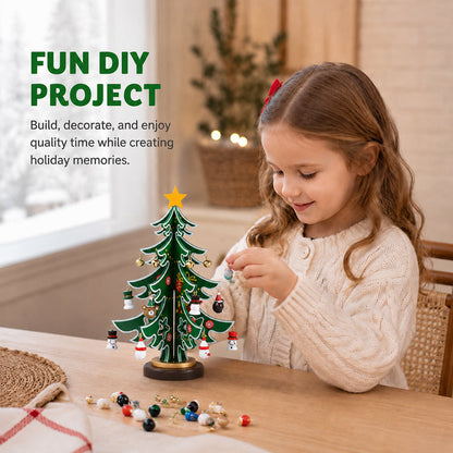 🎄 DIY Wooden Christmas Tree Ornament Set