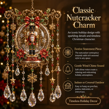 🎄 Limited-Time 49% OFF – Christmas Wind Chime with Crystal Drops🔔