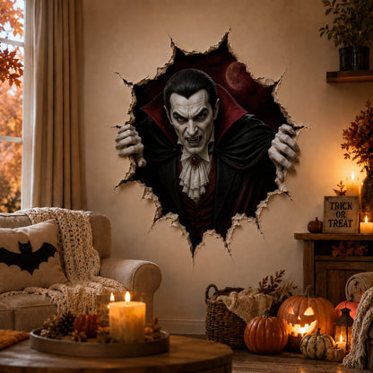 🔥Halloween Break-In 3D Wall Decals