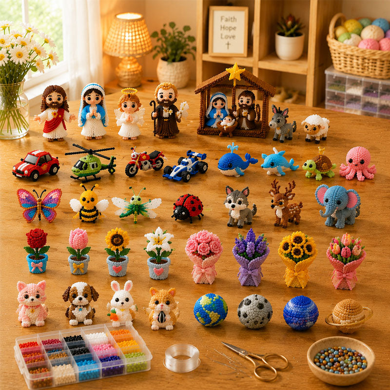 🐋🧵 Mini 3D DIY Beading Kit
