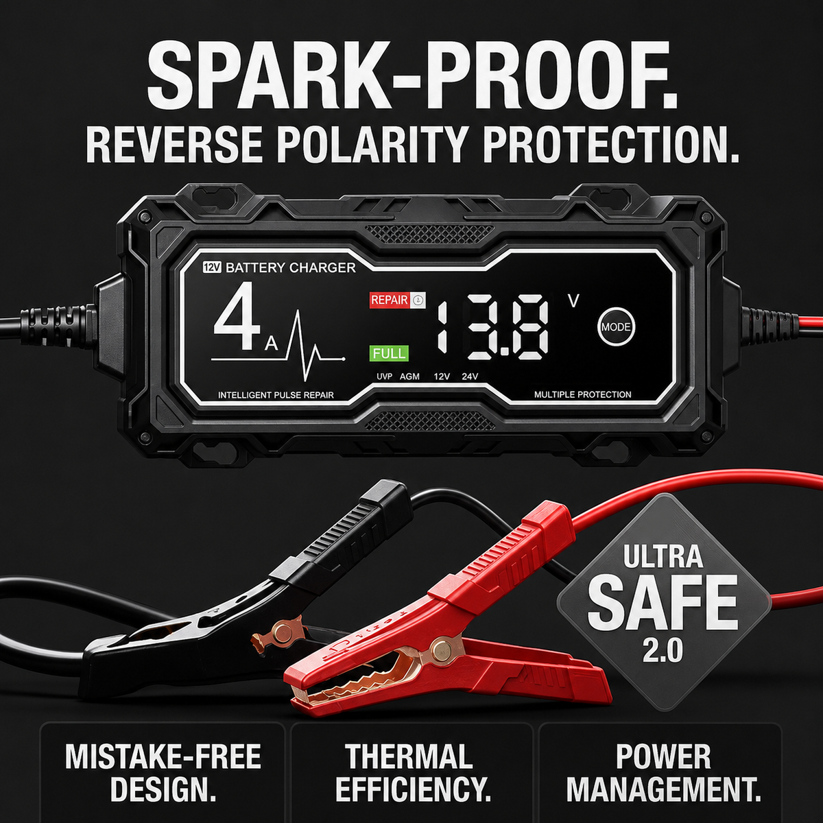 ⚡ Power When You Need It Most—Starts Up to 10.0L Gas & 8.0L Diesel Engines🔥
