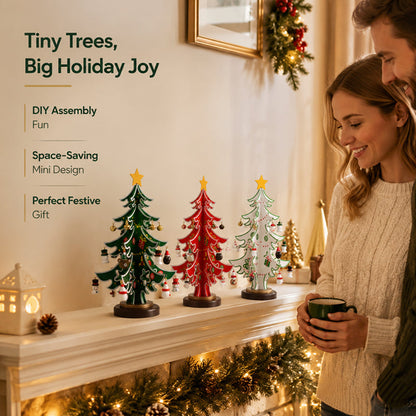 🎄 DIY Wooden Christmas Tree Ornament Set