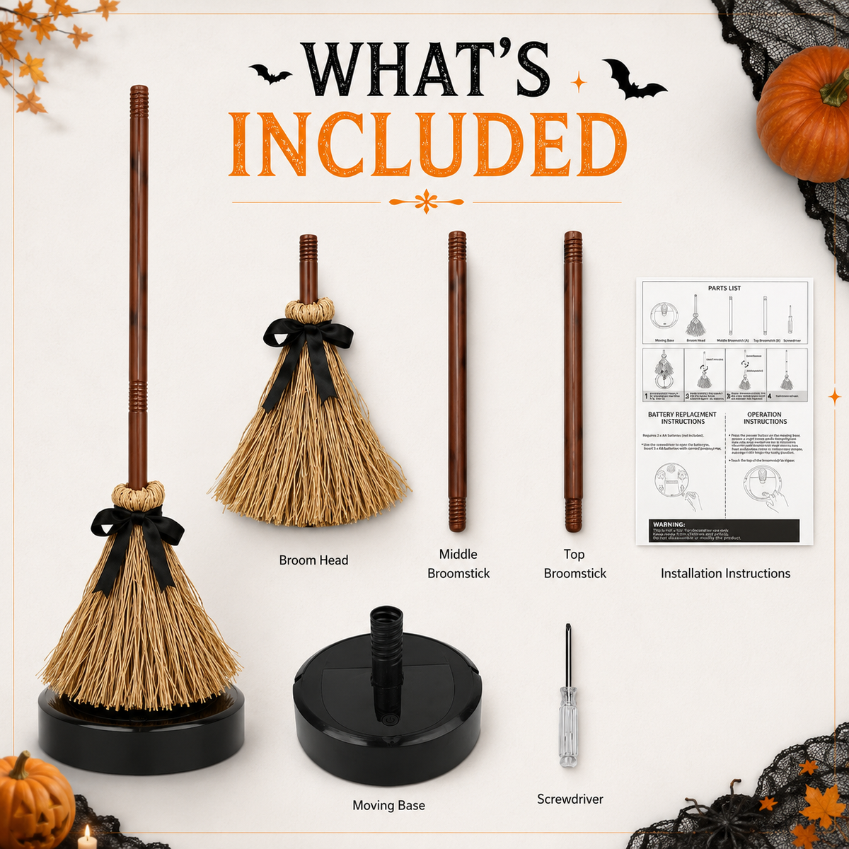 🧙‍♀️PotterBroom Floating Enchanted Broom