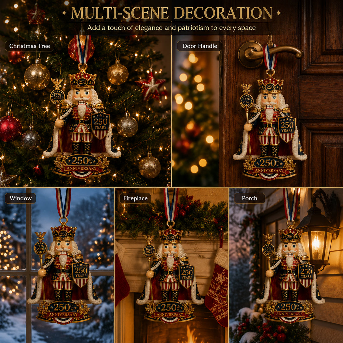 🔥Nutcracker-themed Christmas tree ornament