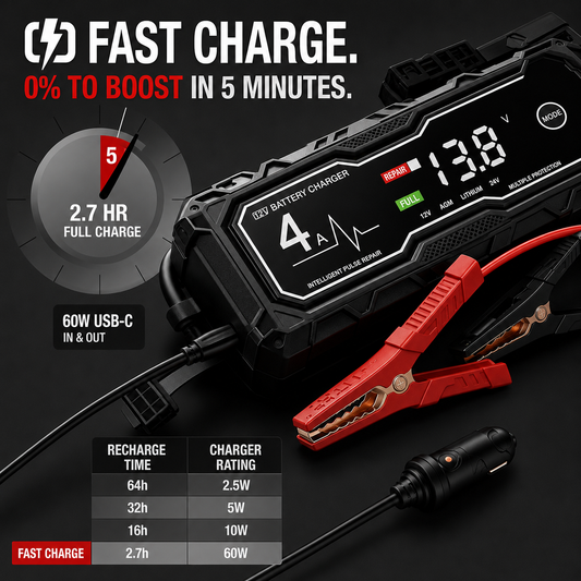 ⚡ Power When You Need It Most—Starts Up to 10.0L Gas & 8.0L Diesel Engines🔥