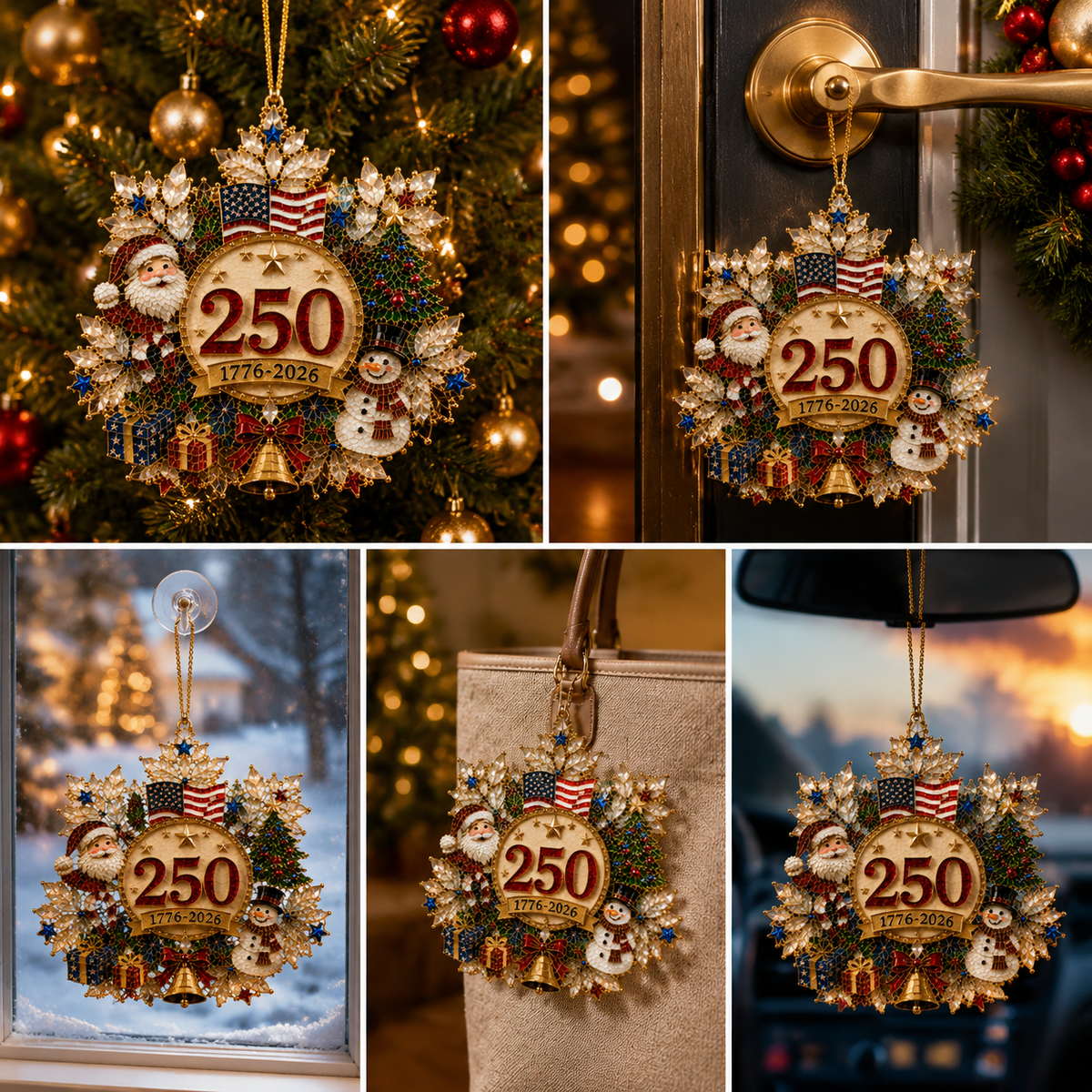 🔥Last 10pcs🔥Snowflake Christmas tree ornament