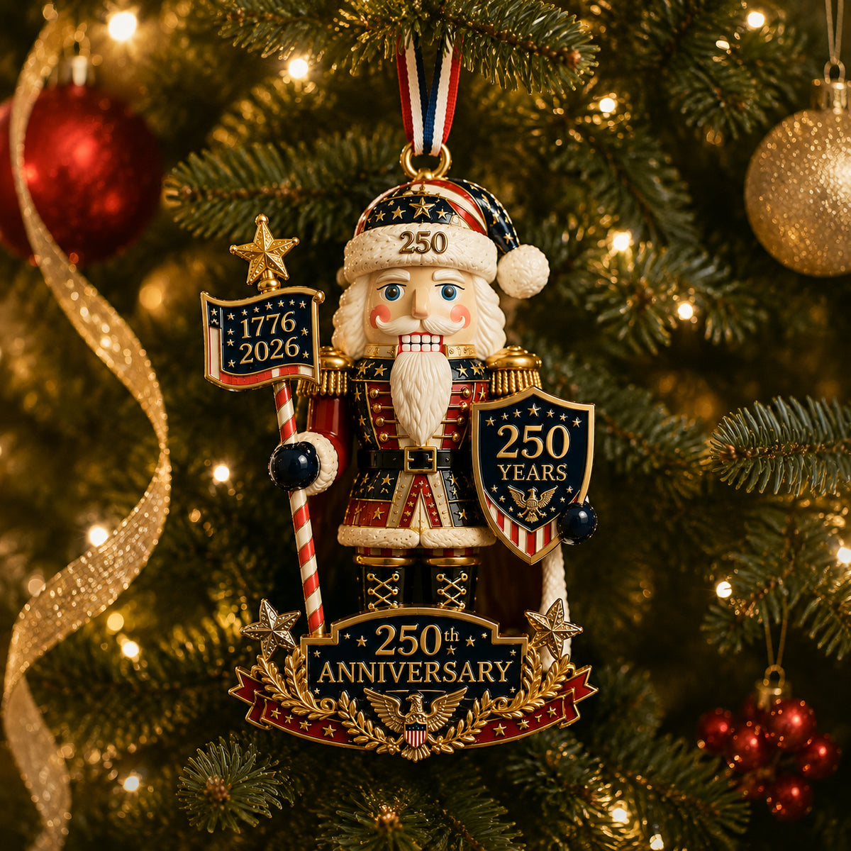 🔥Nutcracker-themed Christmas tree ornament