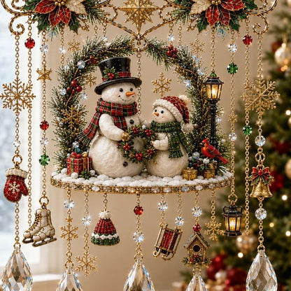 🎄 Limited-Time 49% OFF – Christmas Wind Chime with Crystal Drops🔔