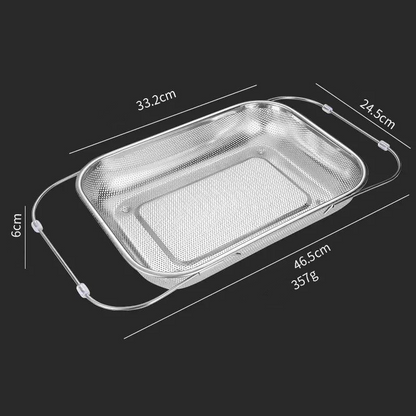🍽️ 49% OFF NOW! 🧺 Stainless Steel Telescopic Drainer Basket