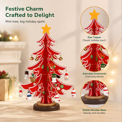 🎄 DIY Wooden Christmas Tree Ornament Set