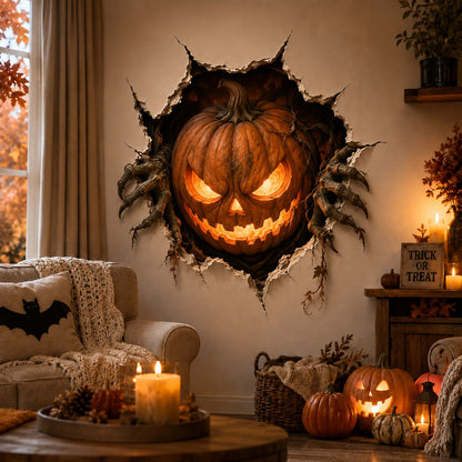 🔥Halloween Break-In 3D Wall Decals