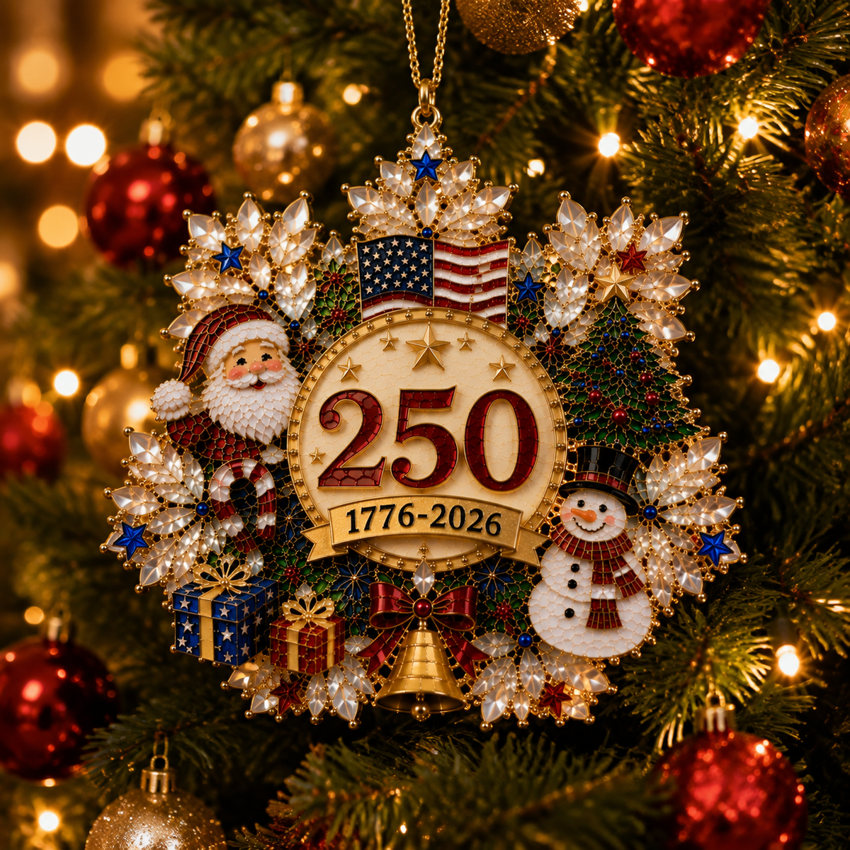 🔥Last 10pcs🔥Snowflake Christmas tree ornament