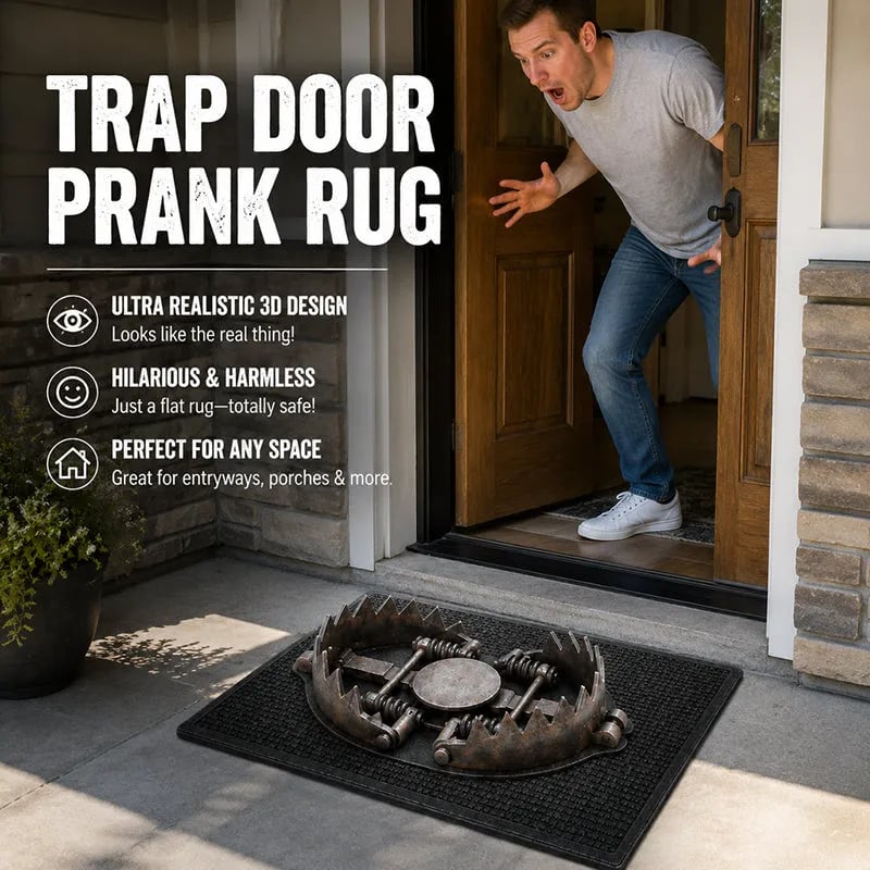😂 Gotcha! 3D Bear Trap Illusion Doormat – Funny Prank Entry Mat