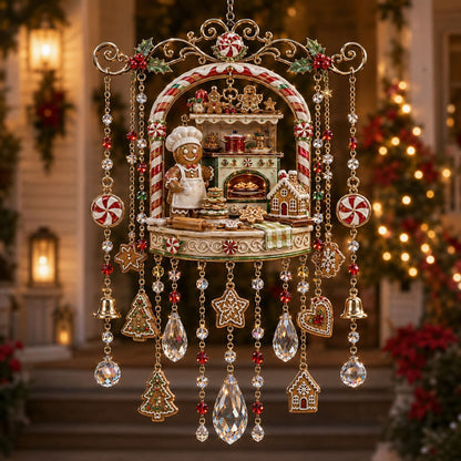 🎄 Limited-Time 49% OFF – Christmas Wind Chime with Crystal Drops🔔