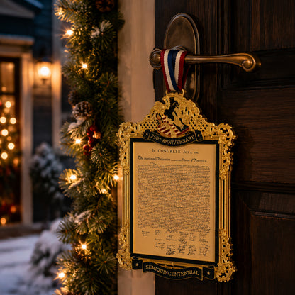 🇺🇸 Declaration of Liberty 250th Anniversary Decoration – Patriotic Christmas Keepsake Ornament & Historic Home Décor