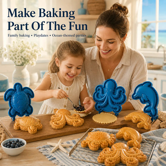 ⏳ Last Day 49% OFF – 🌊 8-Design Ocean Filled Pie Press Collection