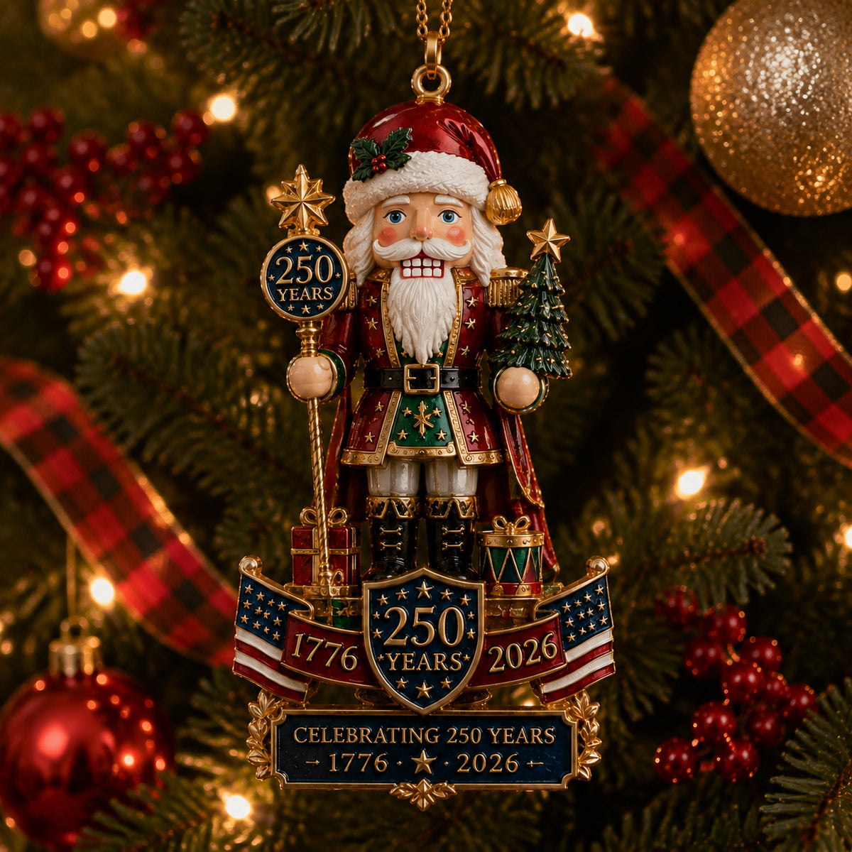🔥Nutcracker-themed Christmas tree ornament