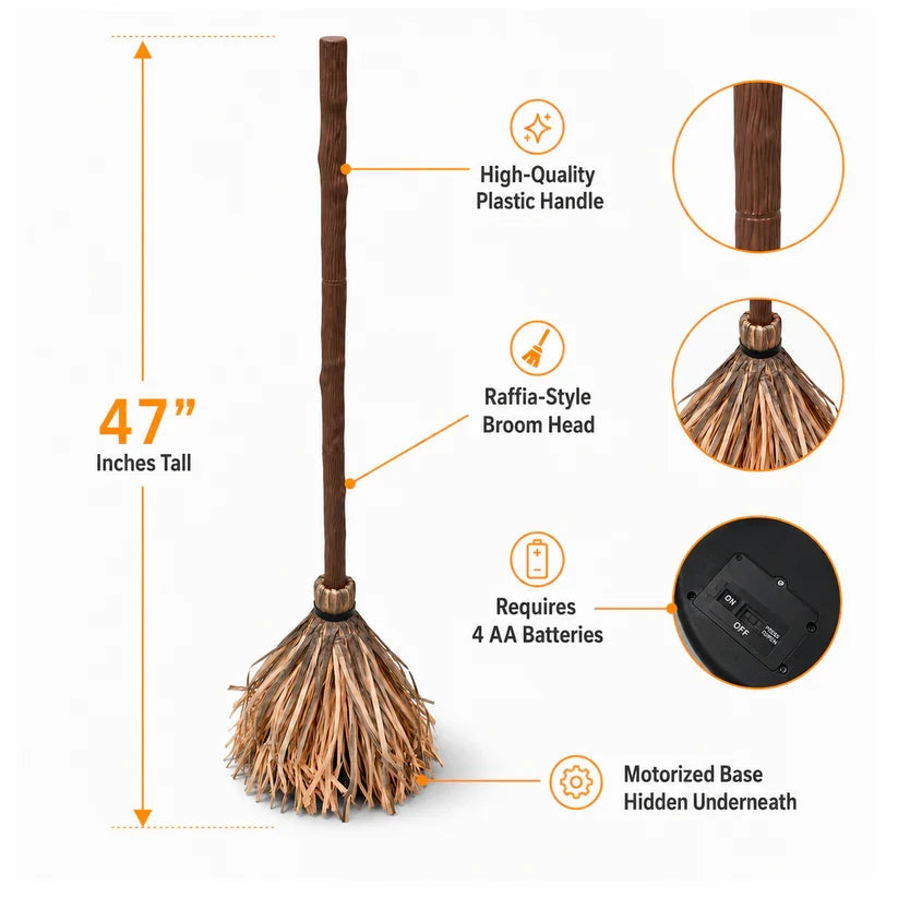 🧙‍♀️PotterBroom Floating Enchanted Broom